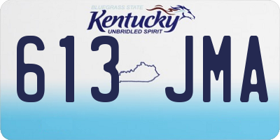 KY license plate 613JMA