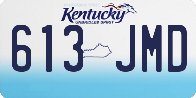 KY license plate 613JMD