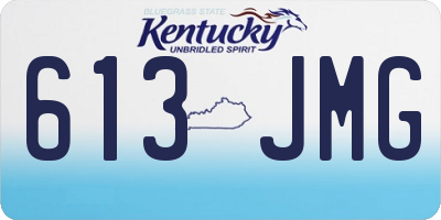 KY license plate 613JMG