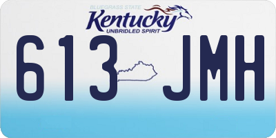 KY license plate 613JMH