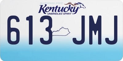 KY license plate 613JMJ