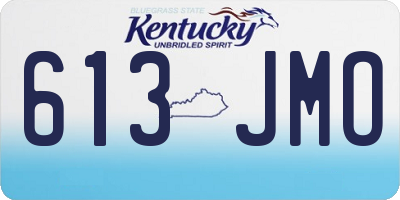 KY license plate 613JMO