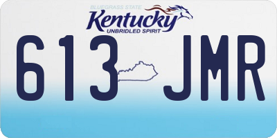 KY license plate 613JMR
