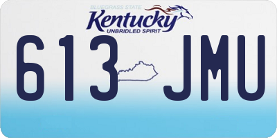 KY license plate 613JMU