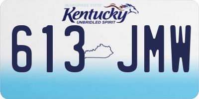 KY license plate 613JMW
