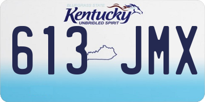 KY license plate 613JMX