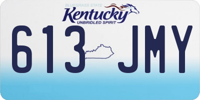 KY license plate 613JMY