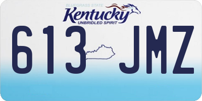 KY license plate 613JMZ