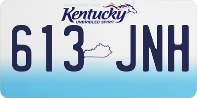 KY license plate 613JNH