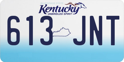 KY license plate 613JNT