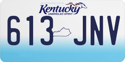 KY license plate 613JNV