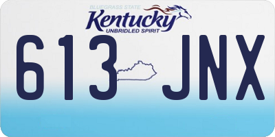 KY license plate 613JNX