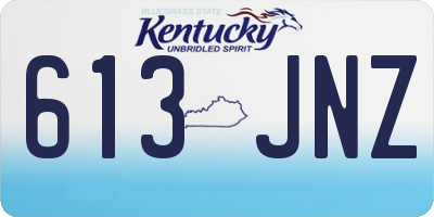 KY license plate 613JNZ