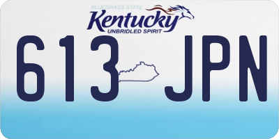 KY license plate 613JPN