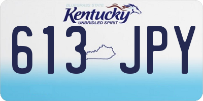 KY license plate 613JPY
