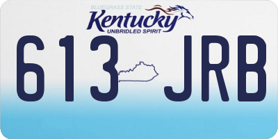 KY license plate 613JRB