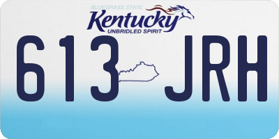 KY license plate 613JRH