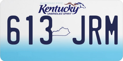KY license plate 613JRM