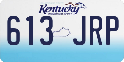 KY license plate 613JRP