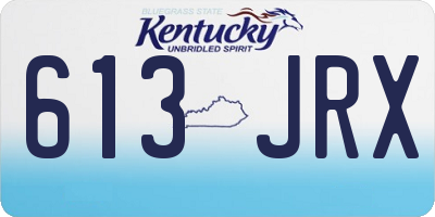 KY license plate 613JRX