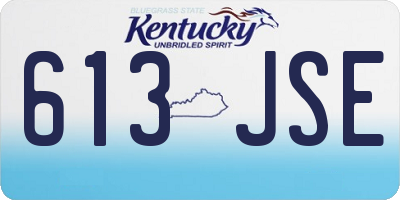 KY license plate 613JSE