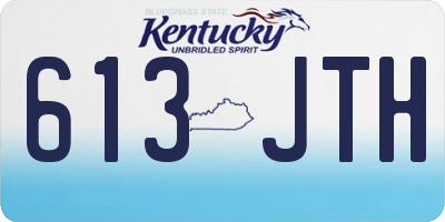 KY license plate 613JTH