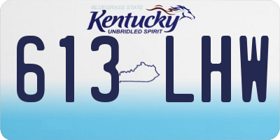 KY license plate 613LHW