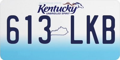 KY license plate 613LKB