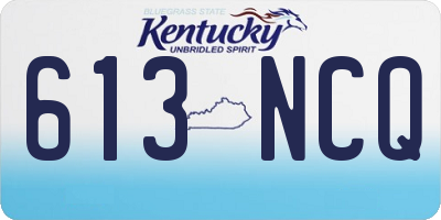KY license plate 613NCQ
