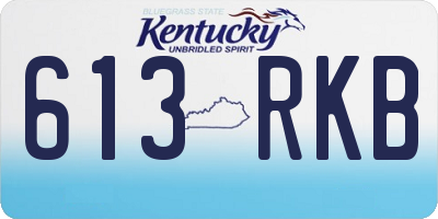 KY license plate 613RKB