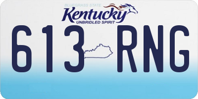 KY license plate 613RNG