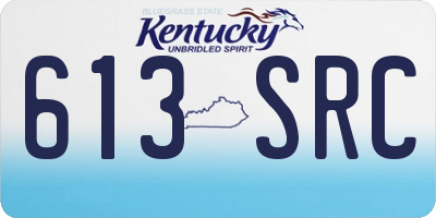 KY license plate 613SRC