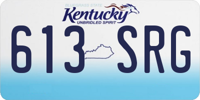 KY license plate 613SRG
