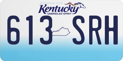 KY license plate 613SRH