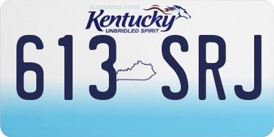 KY license plate 613SRJ