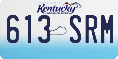 KY license plate 613SRM
