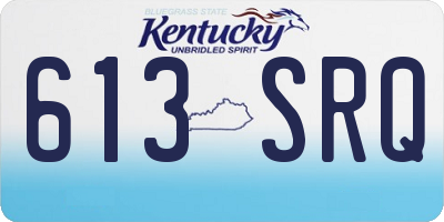 KY license plate 613SRQ