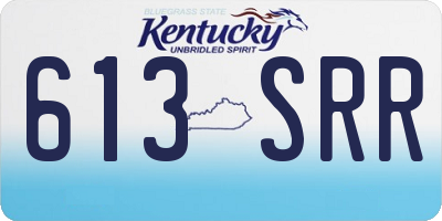 KY license plate 613SRR