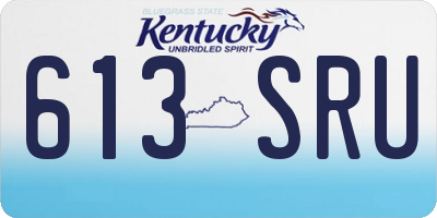 KY license plate 613SRU