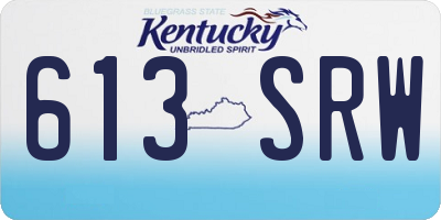 KY license plate 613SRW