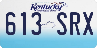 KY license plate 613SRX