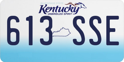 KY license plate 613SSE