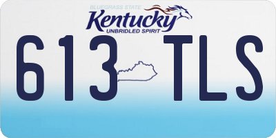 KY license plate 613TLS