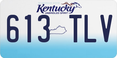 KY license plate 613TLV