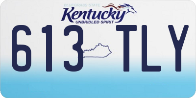 KY license plate 613TLY