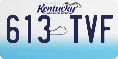 KY license plate 613TVF