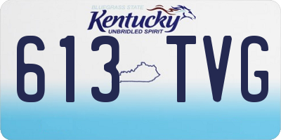 KY license plate 613TVG
