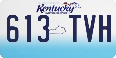 KY license plate 613TVH