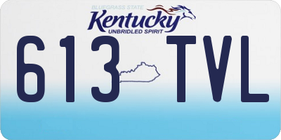 KY license plate 613TVL