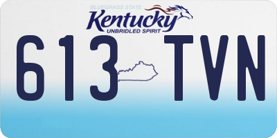 KY license plate 613TVN